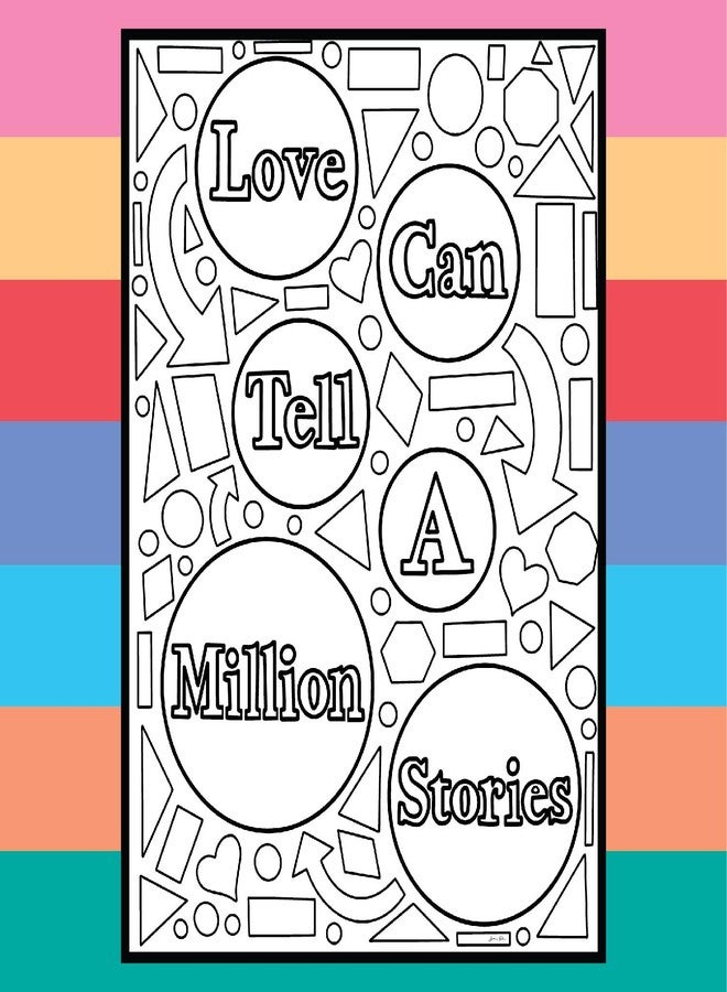 Coloring Broadway - Falsettos Inspired Coloring Pages (Set of 4) “Love Can Tell a Million Stories” Collection, Broadway Musical Merchandise, Ideal Gift for a Broadway Theater Lover - Image 2