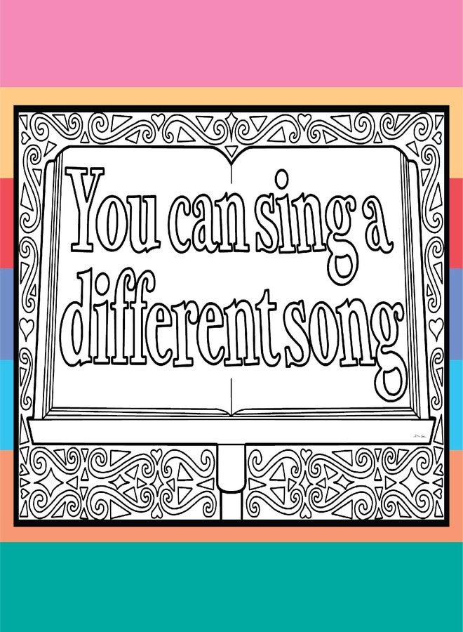 Coloring Broadway - Falsettos Inspired Coloring Pages (Set of 4) “Love Can Tell a Million Stories” Collection, Broadway Musical Merchandise, Ideal Gift for a Broadway Theater Lover - Image 3