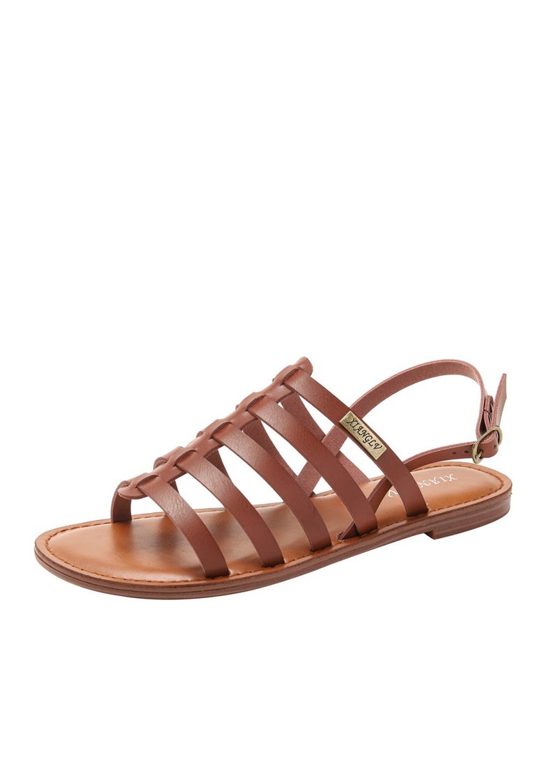 SIKETU Summer New Simple And Fashionable Flat Bottomed Beach Shoes, Casual Roman Sandals  - Image 1
