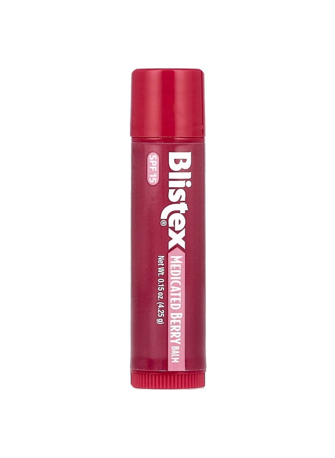 Blistex Blistex, Medicated Lip Protectant/Sunscreen, SPF 15, Berry, 0.15 oz (4.25 g)  - Image 1