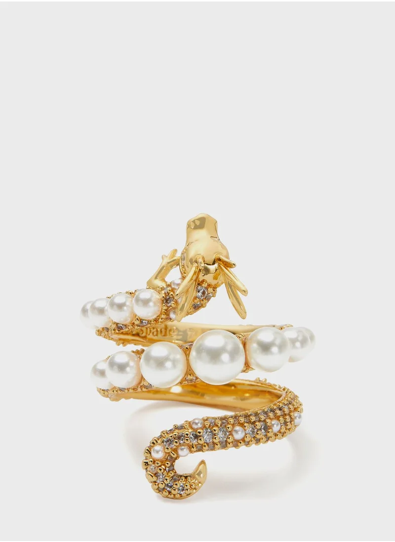 Kate Spade Pearl Embellished Ring