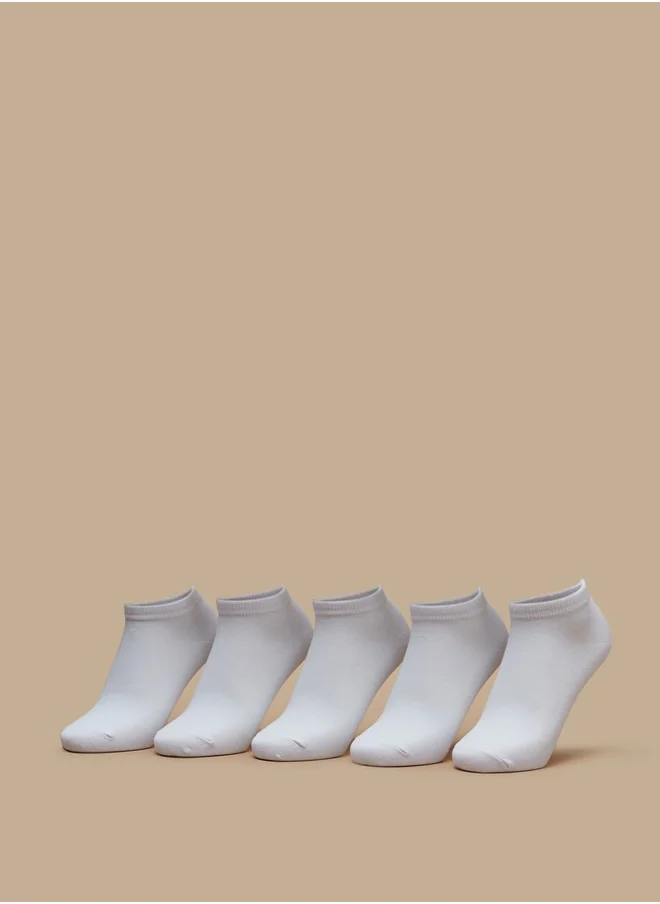 ال بي ال من شو اكسبرس Solid Ankle Length Socks - Set of 5