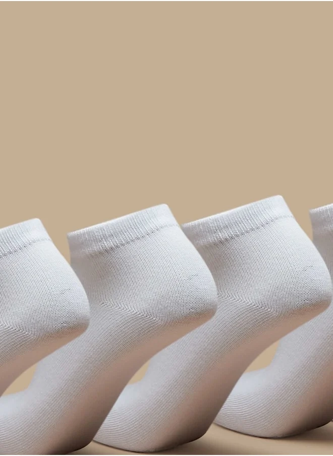 ال بي ال من شو اكسبرس Solid Ankle Length Socks - Set of 5