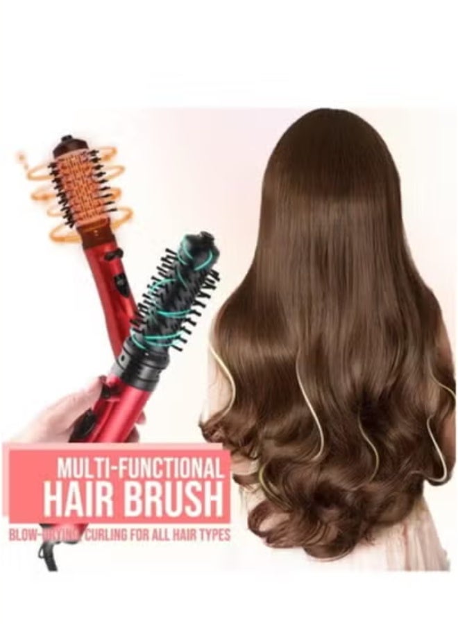 2 in 1 Hot Air Styler Swivel Hair Dryer 1200W Air Wrapped Hair Stylist Rotating Curling Maker with 2 Interchangeable Brushes for Dry Curly Supple Hair - Image 3