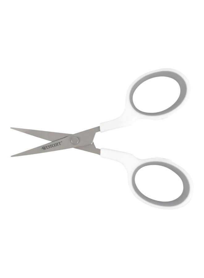 Westcott 4-Inch Titanium Straight Scissors - Gray/white - Image 2