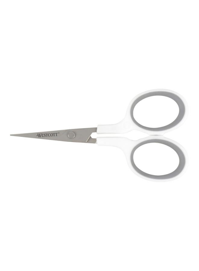 Westcott 4-Inch Titanium Straight Scissors - Gray/white - Image 1