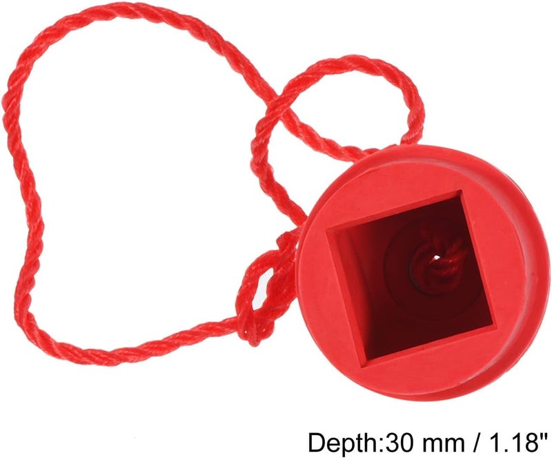 JBB Cue Chalk Holder, Rubber Non Slip Pool Chalk Holders Billiard Cue Tips Chalks Case with Cord Snooker Pool Replacement - 4 Pcs - Image 5