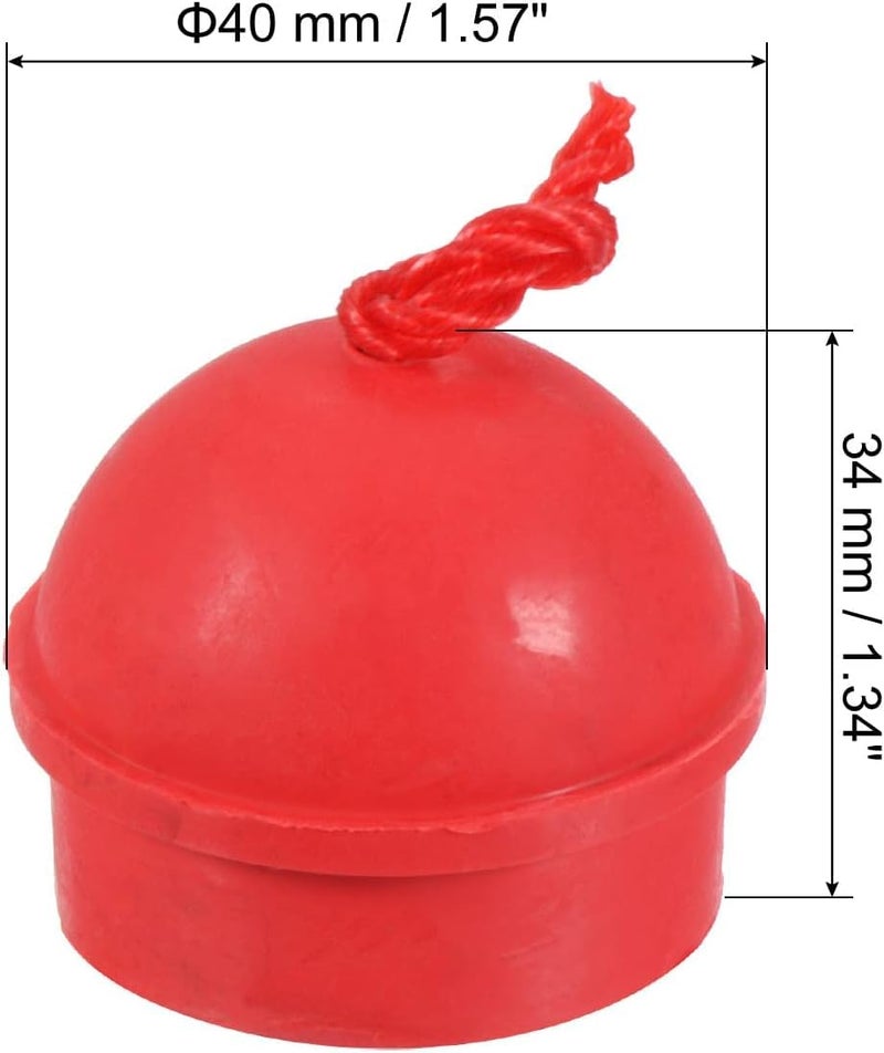 JBB Cue Chalk Holder, Rubber Non Slip Pool Chalk Holders Billiard Cue Tips Chalks Case with Cord Snooker Pool Replacement - 4 Pcs - Image 2