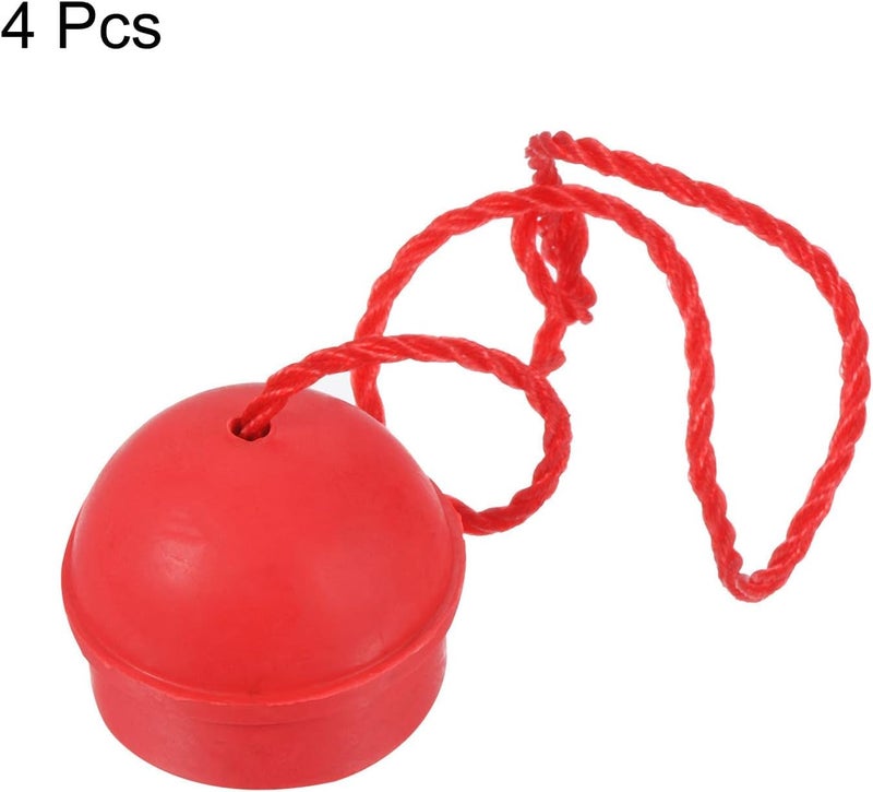 JBB Cue Chalk Holder, Rubber Non Slip Pool Chalk Holders Billiard Cue Tips Chalks Case with Cord Snooker Pool Replacement - 4 Pcs - Image 3