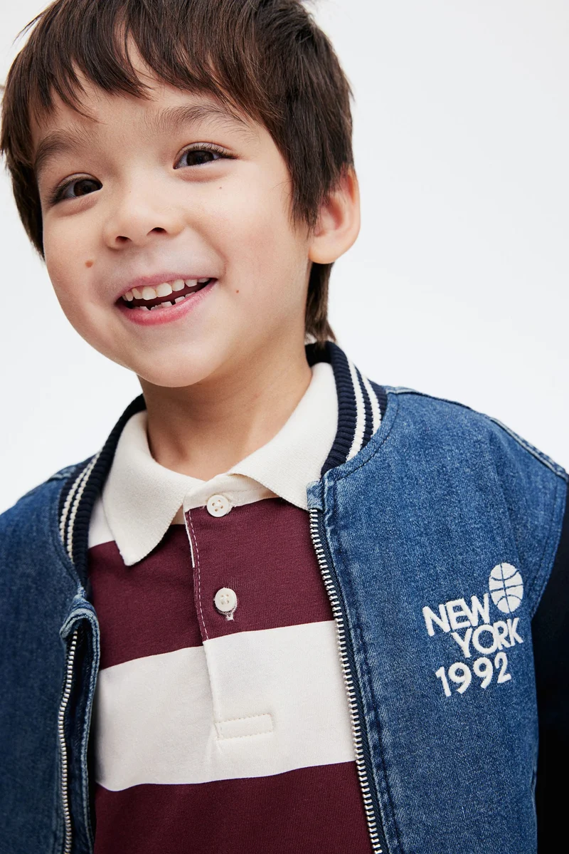 اتش اند ام جاكيت بومبر من الدنيم