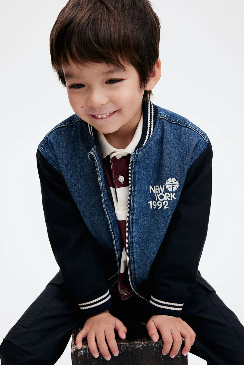 اتش اند ام جاكيت بومبر من الدنيم