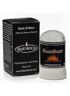 RazoRock Alum Stick 60 G After Shave Stick Natural Healing And Toning For Razor Cuts  - Image 2