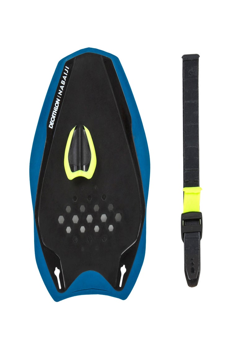 NABAIJI NABAIJI by DECATHLON, Swimming Hand Paddles Size M Black Yellow  - Image 1