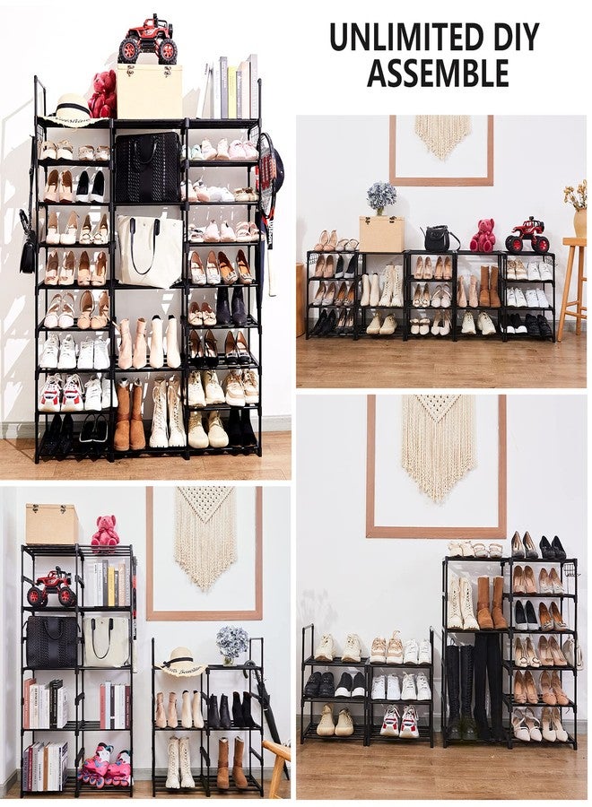 Mavivegue 9-Tier Metal Shoe Rack - Holds 50-55 Pairs, Tall Storage Shelf for Shoes, Boots, Entryway, Closet, Garage - Image 5