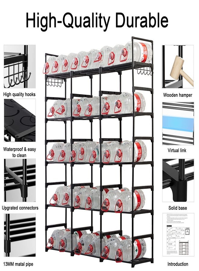 Mavivegue 9-Tier Metal Shoe Rack - Holds 50-55 Pairs, Tall Storage Shelf for Shoes, Boots, Entryway, Closet, Garage - Image 2