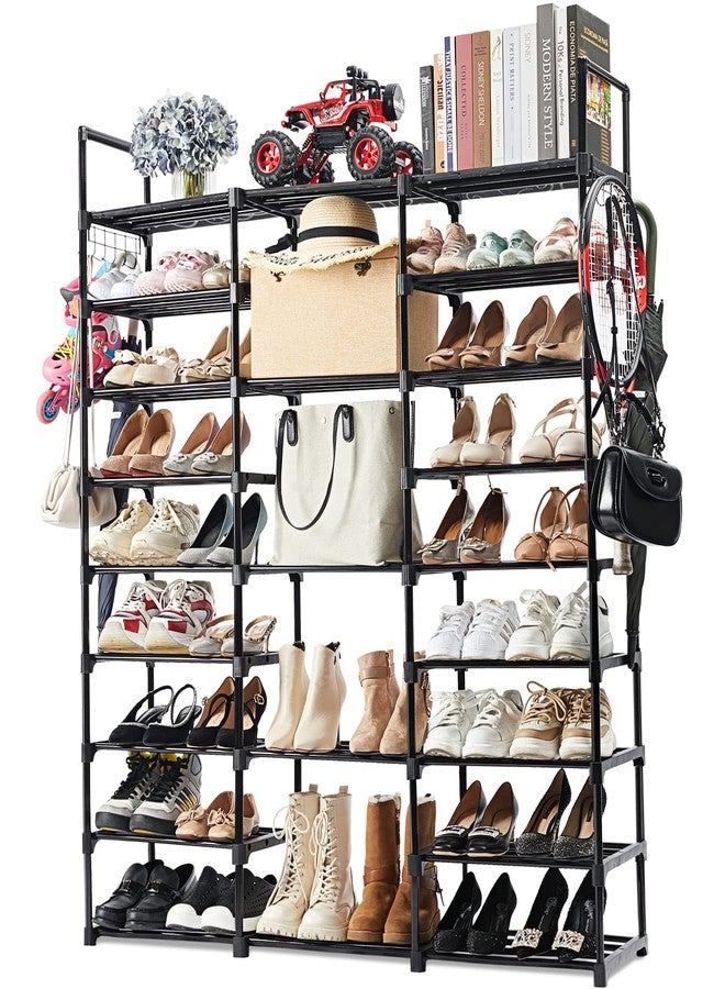 Mavivegue 9-Tier Metal Shoe Rack - Holds 50-55 Pairs, Tall Storage Shelf for Shoes, Boots, Entryway, Closet, Garage - Image 1