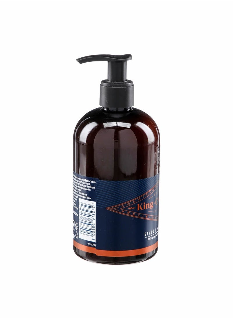 Gillette - King C. Gillette Men’s Beard and Face Wash, 350ml - Image 1