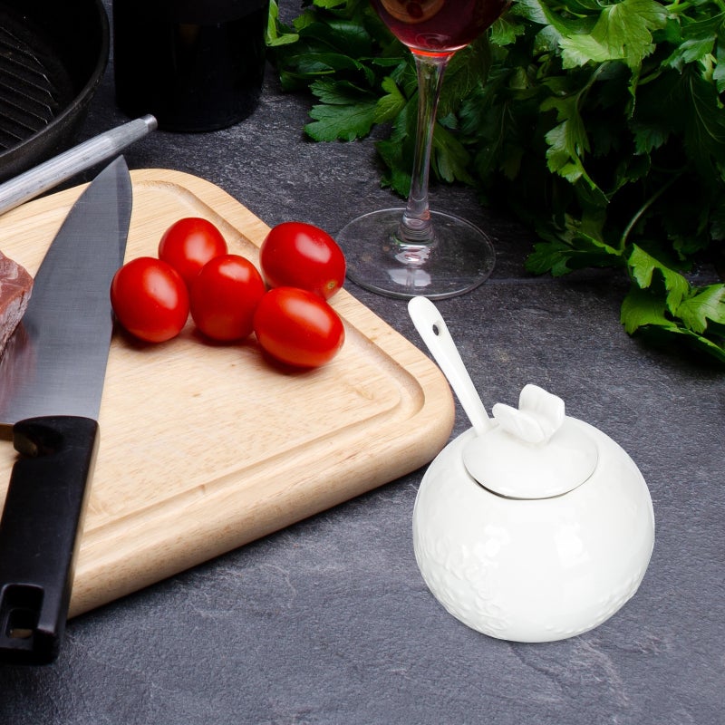 🍽️ جرة سيراميك بتصميم بارز للاستخدام في المطبخ أو المقهى - Image 5