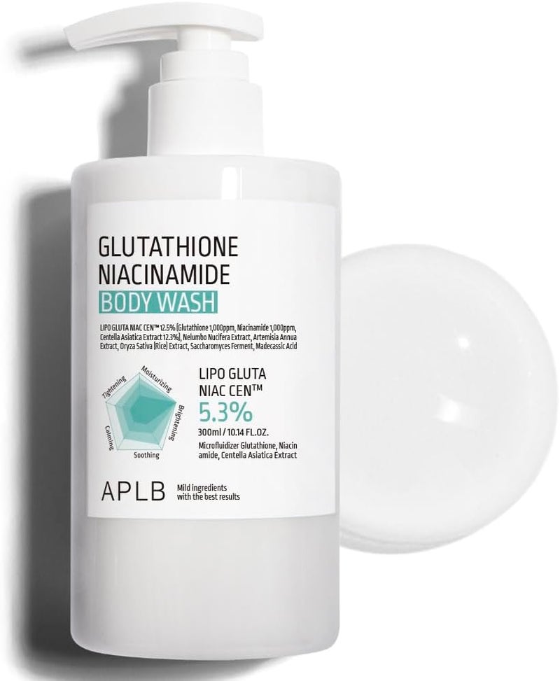 APLB Glutathione Niacinamide Body Wash  LIPO GLUTA NIAC CEN 53 1014 FLOZKorean Skincare Gentle Ingredients for The Safety of Your Skin Long Lasting deep Moisture for Soft Skin