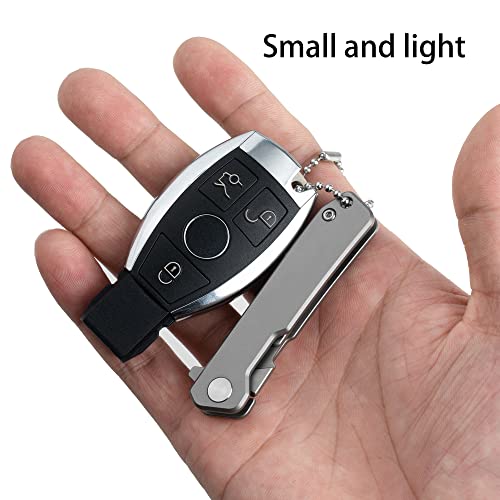 OLITANS T034 Folding scalpel knife, 2.9'' Titanium alloy handle, with 10pcs #24 Stainless Steel Blade, Outdoor EDC for Unpacking - Image 4