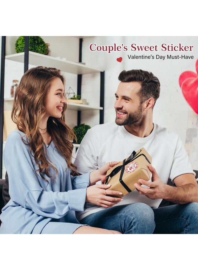 FaCraft 72PCS Happy Valentine's Day Stickers-Heart Stickers Valentines Day Gift Tags Valentine to from Labels Stickers Valentine's Sticker Envelopes Seal Boxes Cards Valentines Party Favor Decorations - Image 4