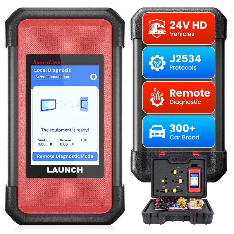 LAUNCH X431 SmartLink C V20 HD Lite Heavy Duty Diagnostic ModuleDiesel Scan Tool for 24V HD Trucks Commercial VehicleCANFDDOIPCompatible with 8inch Tablet X431 PRO V50PROS 50PRO TTDyno - Image 2