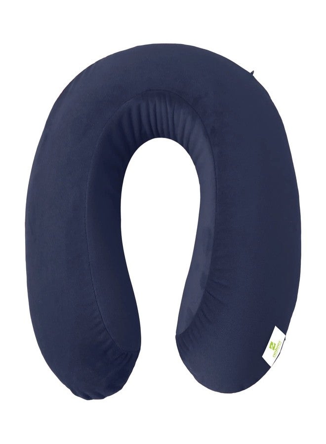 Cushows Neck Pillow Airplane Travel Pillow Head Rest Pillow Neck Travel Pillow Multipurpose U-Shaped Travel Pillow for Neck Support | Travel in Aeroplane | Car | Train | Bus for Men and Women (Blue) - Image 2