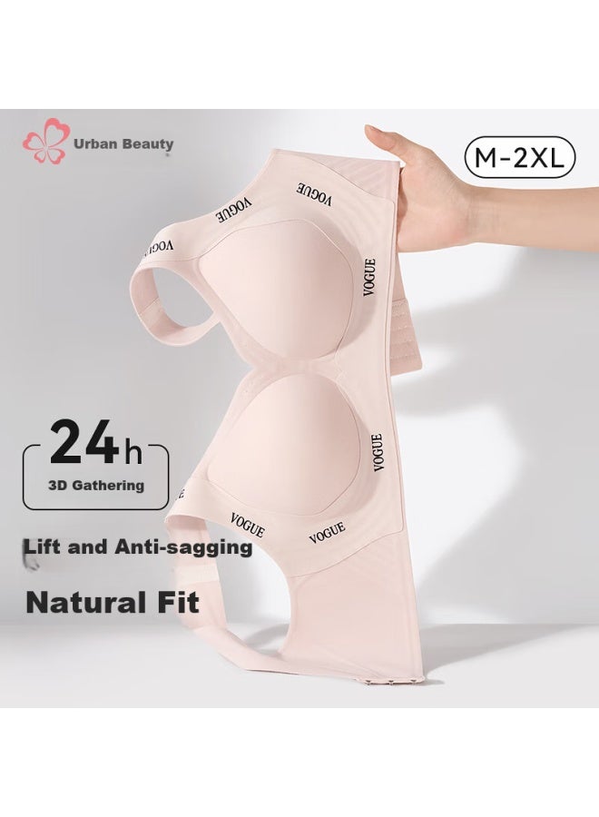 Urban Beauty Urban Beauty Women's Push-up Bra With Underwire Support And Anti-sagging Function, Sports Seamless Bra For Lifting And Side Slimming, Thin Style Bra For Gathering And Supporting Side Breasts  - Image 3