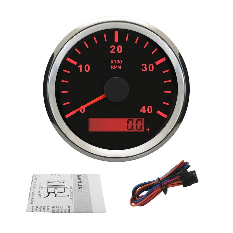 ELING Universal Tachometer with Hour Meter - Image 1