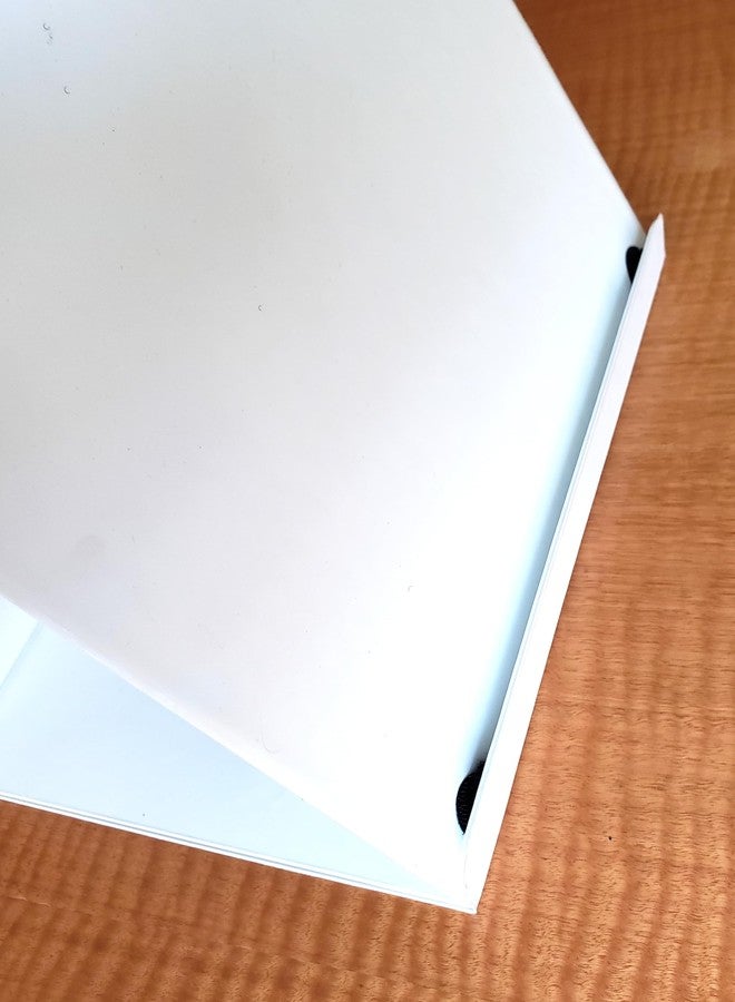 Nancy Nikko Easel Ring Binders - Flip Over The top Style Platform Construction. (White, 11" X 8 1/2" Sheet Size Bound on 11" Side) - Image 3
