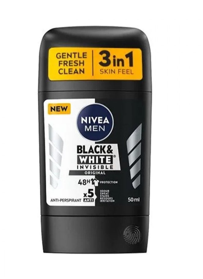 Nivea - Black And White Invisible Original  50 ML - Image 1