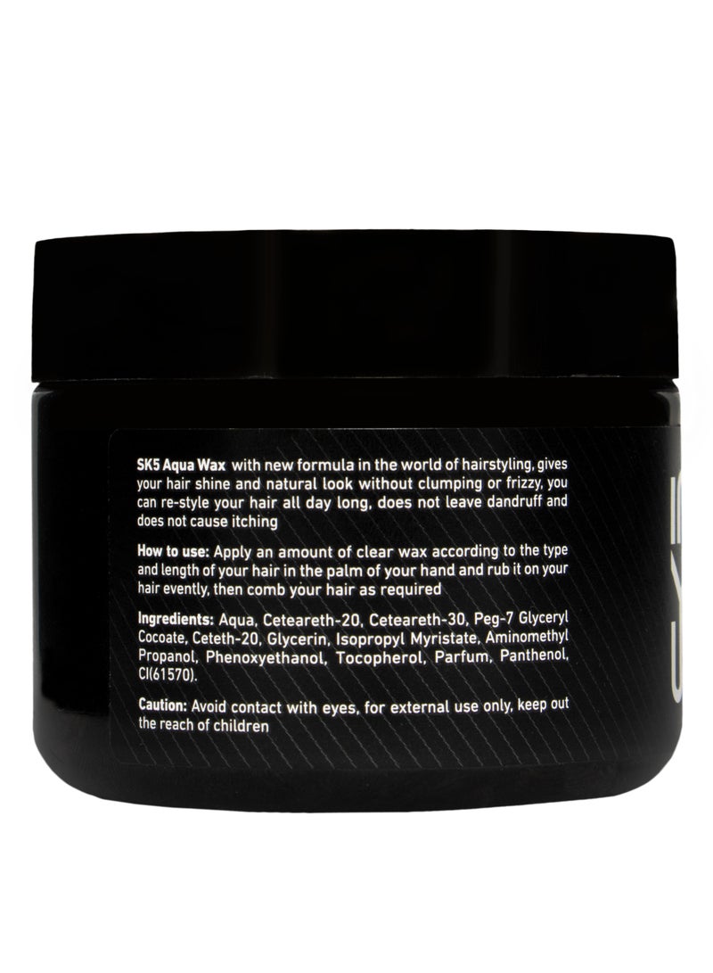 SK5 Turquoise Aqua Wax - Professional Hair Styling, 150ml - Image 2