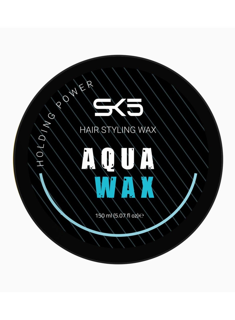 SK5 Turquoise Aqua Wax - Professional Hair Styling, 150ml - Image 3