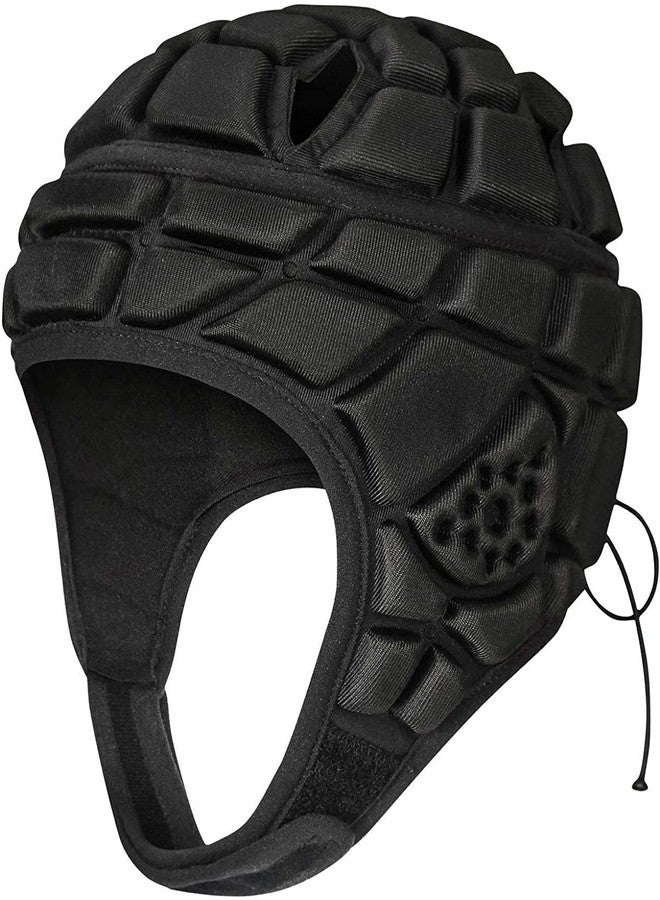 Ndola Soccer Head Protector for Adult, Adjustable Rugby Helmet Headguard With 3D Soft Padded Shell, 7v7 Multi-Sports Padded Helmet With Chin Strap - Image 3