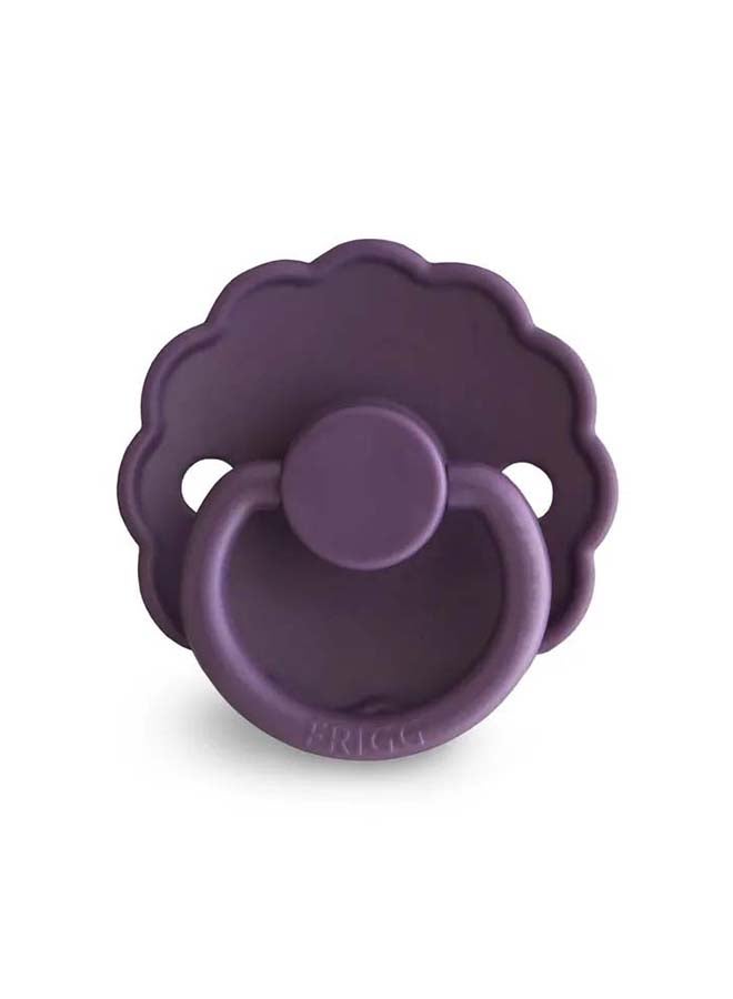 FRIGG Daisy Latex Baby Pacifier 6-18M 2-Pack Violet Dream/Cream - Size 2 - Image 1