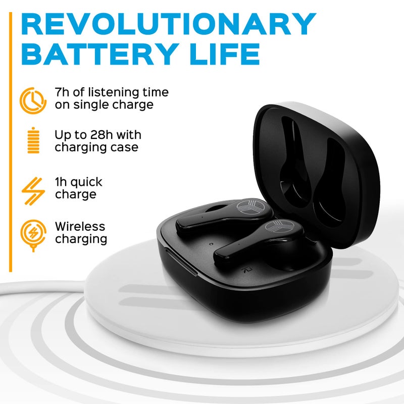 Treblab WX8 - True Wireless Earbuds with Pure Sound, Soft Silicone Ear Buds, IPX8 Waterproof, 28H Play, Wireless Charging, Noise Reduction Touch Control, In-Ear Bluetooth Headphones for Sports Running - Image 5
