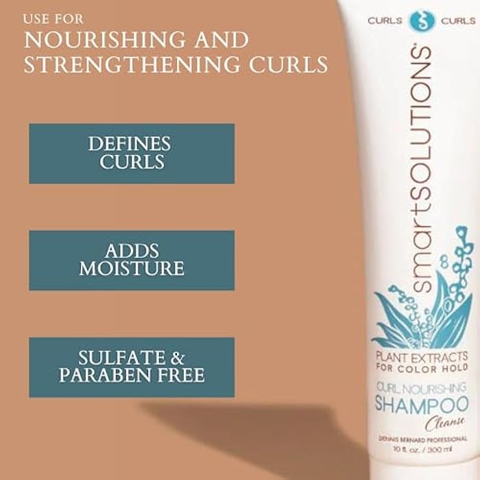 SMART SOLUTIONS Curl Nourishing Shampoo, 8oz | Defines Curls | Increases Shine | Revives Curls | Paraben-Free - Image 3