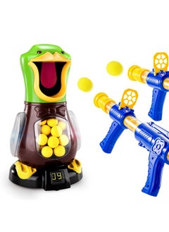 BABY HOME BABY HOME Babyhome Duck Shooting Toys for Kids 3-5 Years, 2 Packs of Toy Foam Blasters with Movable Target, Interactive Competition Game Gift for Boys and Girls Ages 6 7 8 9+ Years Old  - Image 1