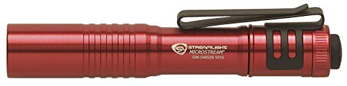 Streamlight 66323 MicroStream 45Lumen 420Candela EDC UltraCompact LED Flashlight with AAA Alkaline Battery Clear Retail Packaging Red - Image 3