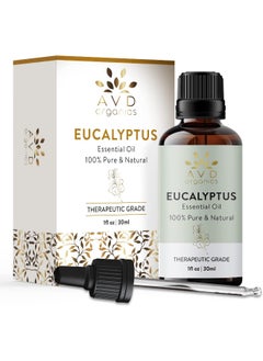 AVD Organics Eucalyptus Essential Oil 30Ml 100% Pure And Natural Premium Therapeutic Grade Essential Oil For Aromatherapy Bath Steamroom Hair, Essential Oil For Diffuser 1 Fl. Oz  - Image 2
