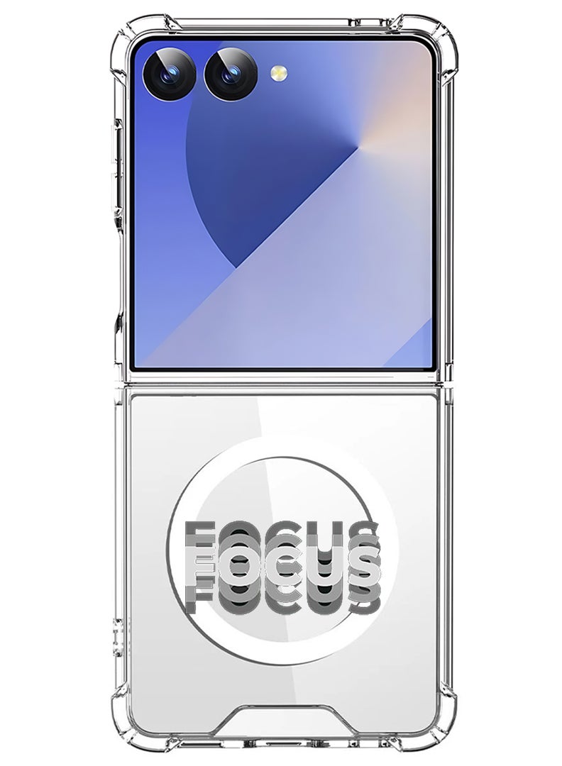 Theodor Magnetic Case for Samsung Galaxy Z Flip 7 Compatible with MagSafe Wireless Charging, Shockproof Phone Bumper Cover Focus - Image 1