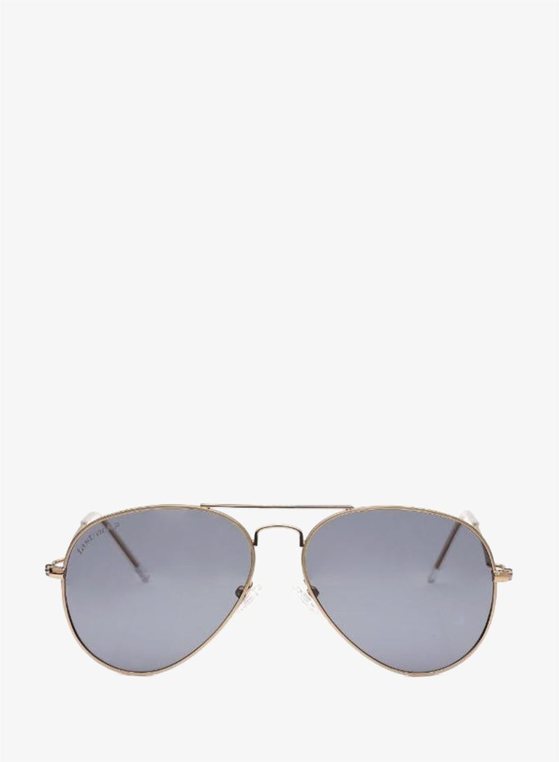 fastrack Polarized Sunglasses Gold Frame Green Mirror Lens 58mm  - M8040GR2PV - Image 2