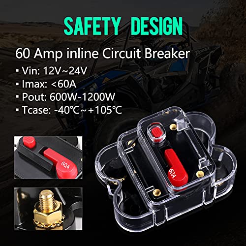 Niking Auto 8 Gang Switch Panel, Niking Auto On-Off LED Car Switch Panel Circuit Control Relay System Box Universal Slim Touch Panel Waterproof for Truck Boat ATV UTV SUV Caravan Marine Can-Am - Image 3