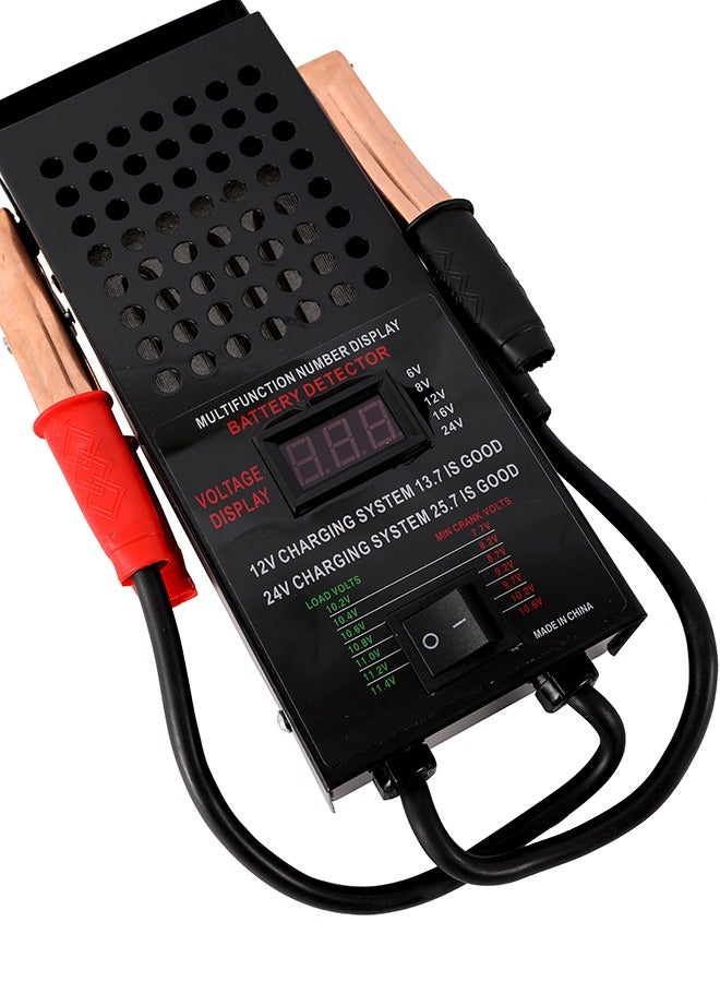 LAWAZIM Digital Battery Tester - Durable Portable Voltage Analyzer with Insulated Copper Clips and Anti-Spark Design - for Battery Health Check, Car, Motorcycle Diagnostics and Preventive Maintenance - Image 2