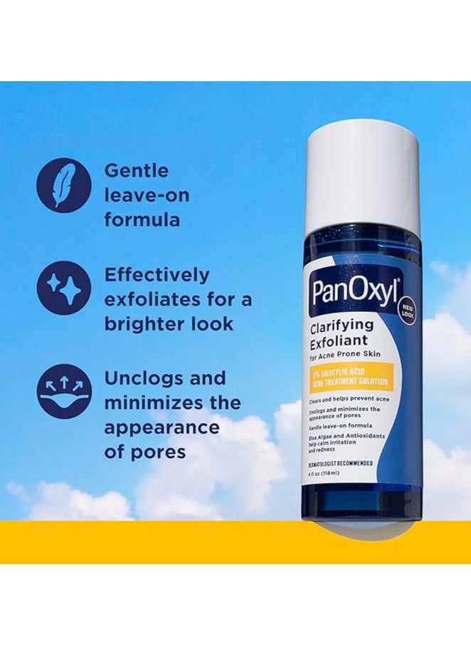 PanOxyl Acne Foaming Wash - PanOxyl Clarifying Exfoliant with 2% Salicylic Acid - 4 fl oz - Image 1