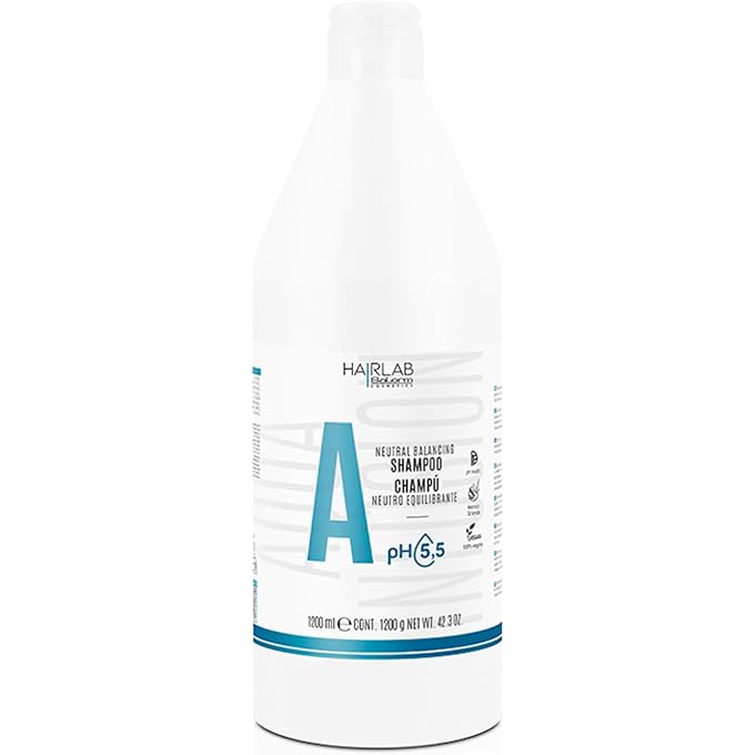 Salerm Neutral Dermoprotector Shampoo Hair Lab Neutral Balancing 1200 ml pH Neutral For All Hair Types With Vitamins B and C Moisturises and Nourishes the Scalp Anti Frizz - Image 1