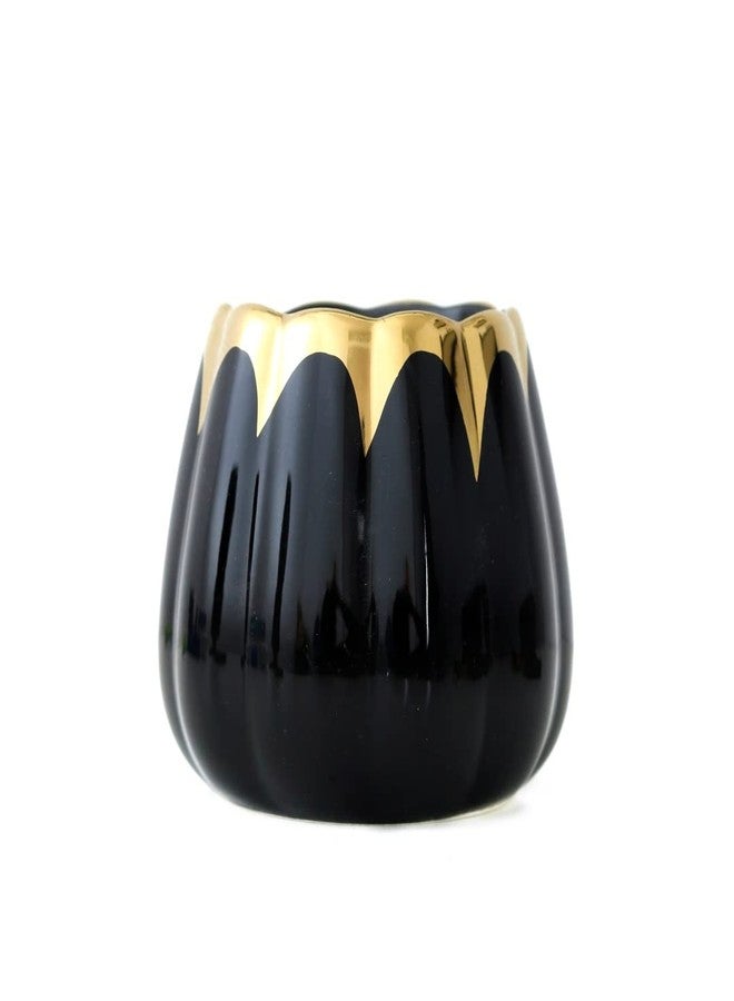 The Procure Store طقم شوكة وملعقة فواكه فاخر، أسود - Image 4
