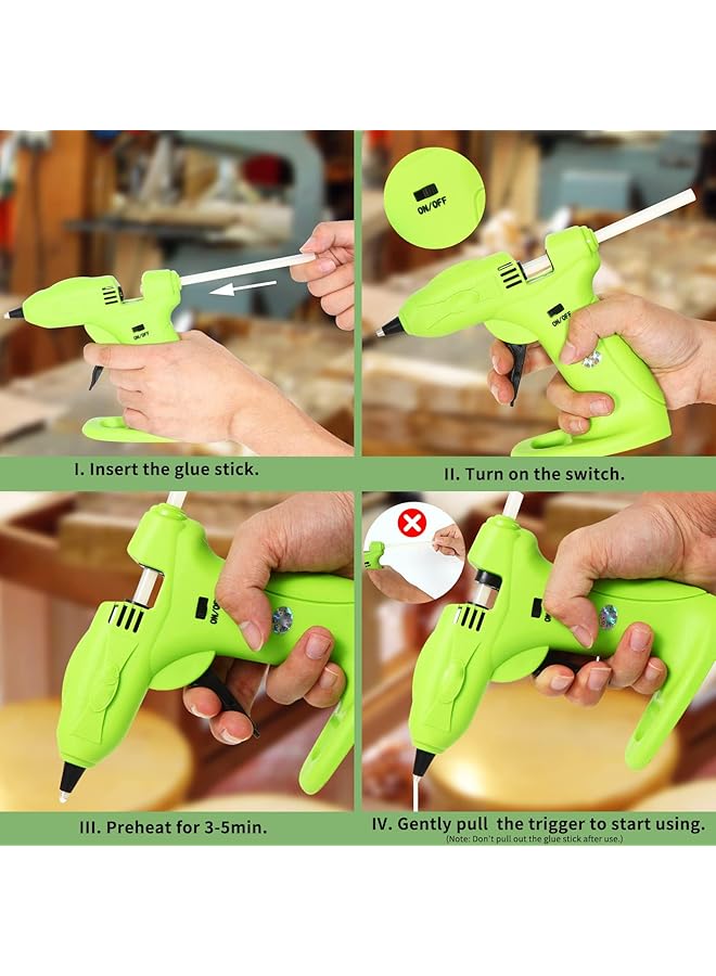 erorex Cordless Hot Melt Glue Gun Kit Usb Rechargeable Mini Glue Gun With 2650Mah Battery Includes 30Pcs Glue Sticks Wireless Glue Gun For Crafts Arts Home Diy Repairs - Image 5