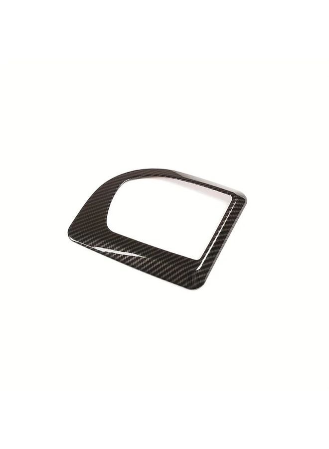 Carbon Fiber Pattern Gear Shift Frame ABS Cover For 2004 2007 BMW 5 Series E60 LHD - Image 5