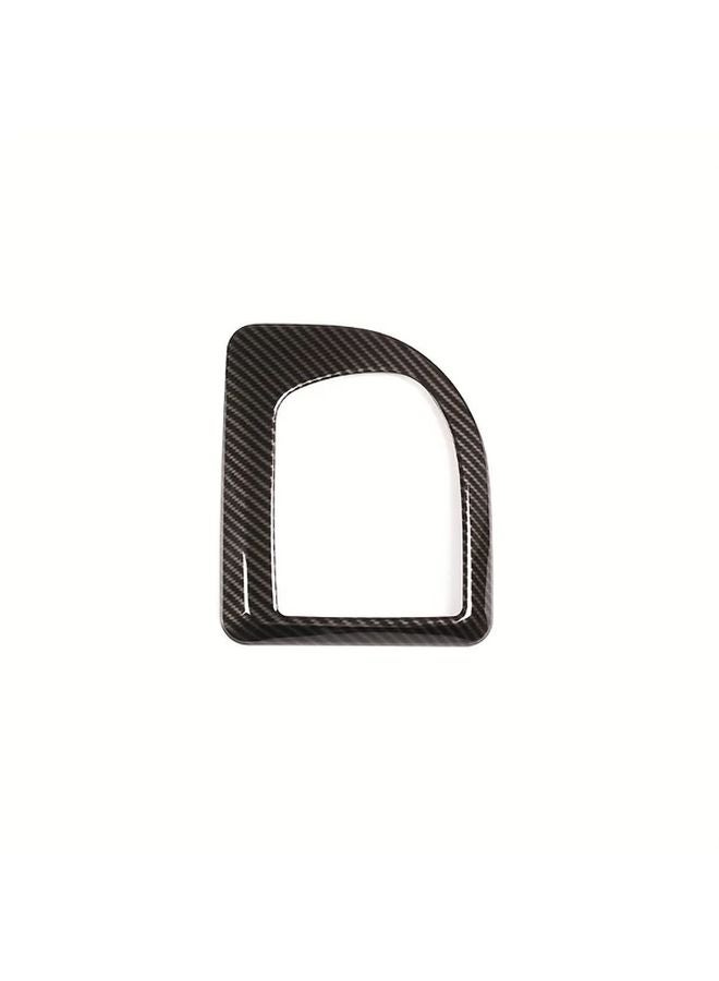Carbon Fiber Pattern Gear Shift Frame ABS Cover For 2004 2007 BMW 5 Series E60 LHD - Image 4